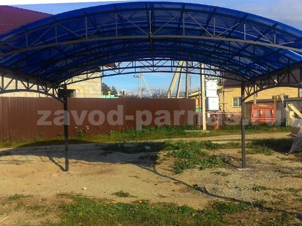 Навес из поликарбоната для кафе или двора - 6,3 х 4,5 м