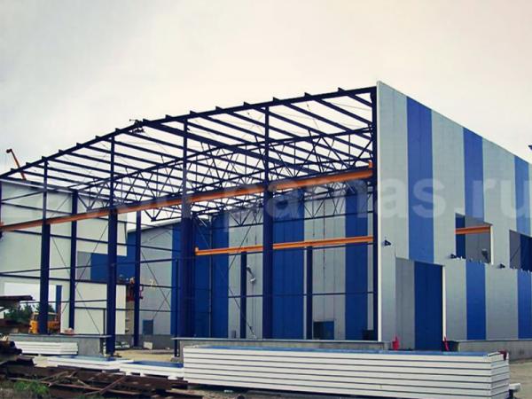 Комплектный металлический ангар под производство или склад